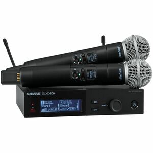 Shure Dual Wireless System with 2 SLXD2+/58 Handheld Transmitters