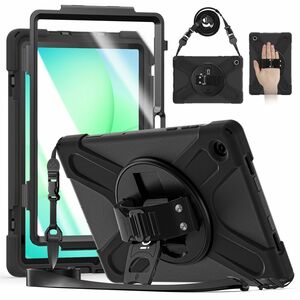 CODi Rugged Case with Integrated Screen Protector for Samsung Galaxy Tab A11+ - 360&deg; Protection with Kickstand, Hand Strap & Shoulder Strap