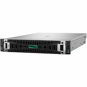 HPE ProLiant Compute DL380 Gen12 2U Rack Server - 1 x Intel Xeon 6505P 2.20 GHz - 64 GB RAM - 16 TB HDD - (2 x 8TB) HDD Configuration - Serial ATA/600, 12Gb/s SAS, NVMe Controller