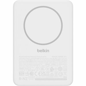 Belkin BoostCharge Slim Magnetic Power Bank 5K, White