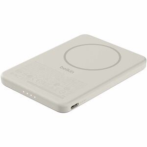 Belkin BoostCharge Slim Magnetic Power Bank 5K, Sand
