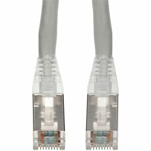 AddOn 5ft Gray CAT 6A Shielded PVC Ethernet Cable Snagless Easy Clear Boot TAA RJ-45 M/M