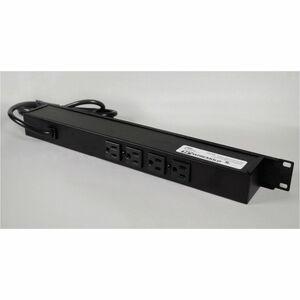 Wiremold Rack Mounted 120V-15A Power Distribution Unit - 1.5ft Cord