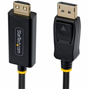 StarTech 2m DisplayPort to HDMI Adapter Cable with Gripping Connector, 4K 60Hz, HDR, Uni-directional DP to HDMI Video Converter
