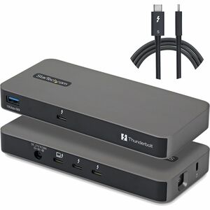 StarTech 4-Port Thunderbolt 5 Hub with Thunderbolt™ Share KVM, 80 / 120Gbps, 8K Multi-Display, 140W PD, USB-A 10Gbps, TB4 & USB4