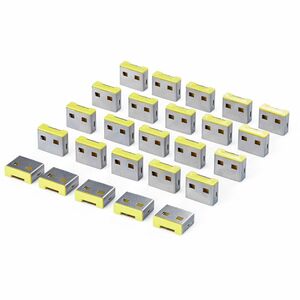 StarTech USB-A Port Blocker Replacement Plugs, 25-Pack Spare Locking Inserts for USB-A-PORT-BLOCKER, Reusable USB-A Dust Covers