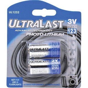 NABC UltraLast UL123-2 Lithium Photo Camera Battery