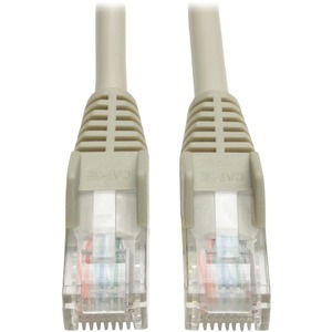 Tripp Lite Cat5e 350 MHz Snagless Molded (UTP) Ethernet Cable (RJ45 M/M) PoE - Gray 15 ft. (4.57 m)