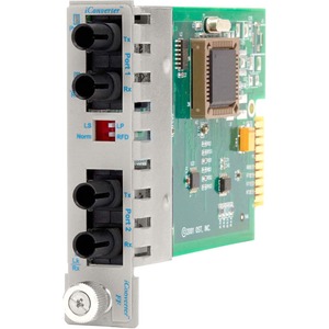 iConverter 100Mbps Ethernet Fiber to Fiber Media Converter ST Multimode 5km to Single-Mode 30km Module