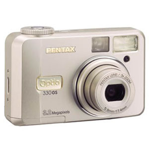 Pentax Optio 330GS 3.2 Megapixel Compact Camera - Silver