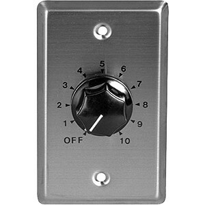 Speco WAT-10 10Watt Mono Attenuator with Wallplate