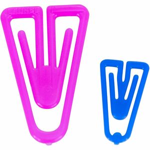 Plastic Paper Clips, Sampler, Assorted Sizes, 315/BX, AST