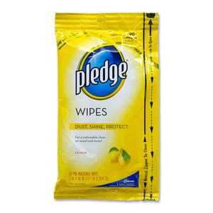Pledge Furniture Polish Wipes, 7x11 , 18/PK