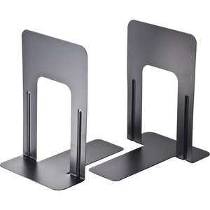Heavy Gauge Steel 4 4 3/4 x 5 1/4 x 5 Inches 54055 Black Nonskid Innovera Universal Economy Bookends 
