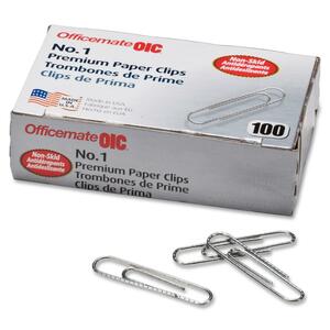 Paper Clips, Size 1, Premium, .036 Gauge, 1000/PK, Silver