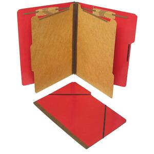 Classification Folio,Legal,2 Partitions,10/BX,Executive Red