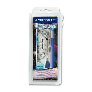 Geometry Set, 8 Pieces Packed In Plastic Storage Case