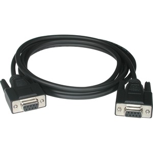 C2G 6ft DB9 F/F Null Modem Cable - Black