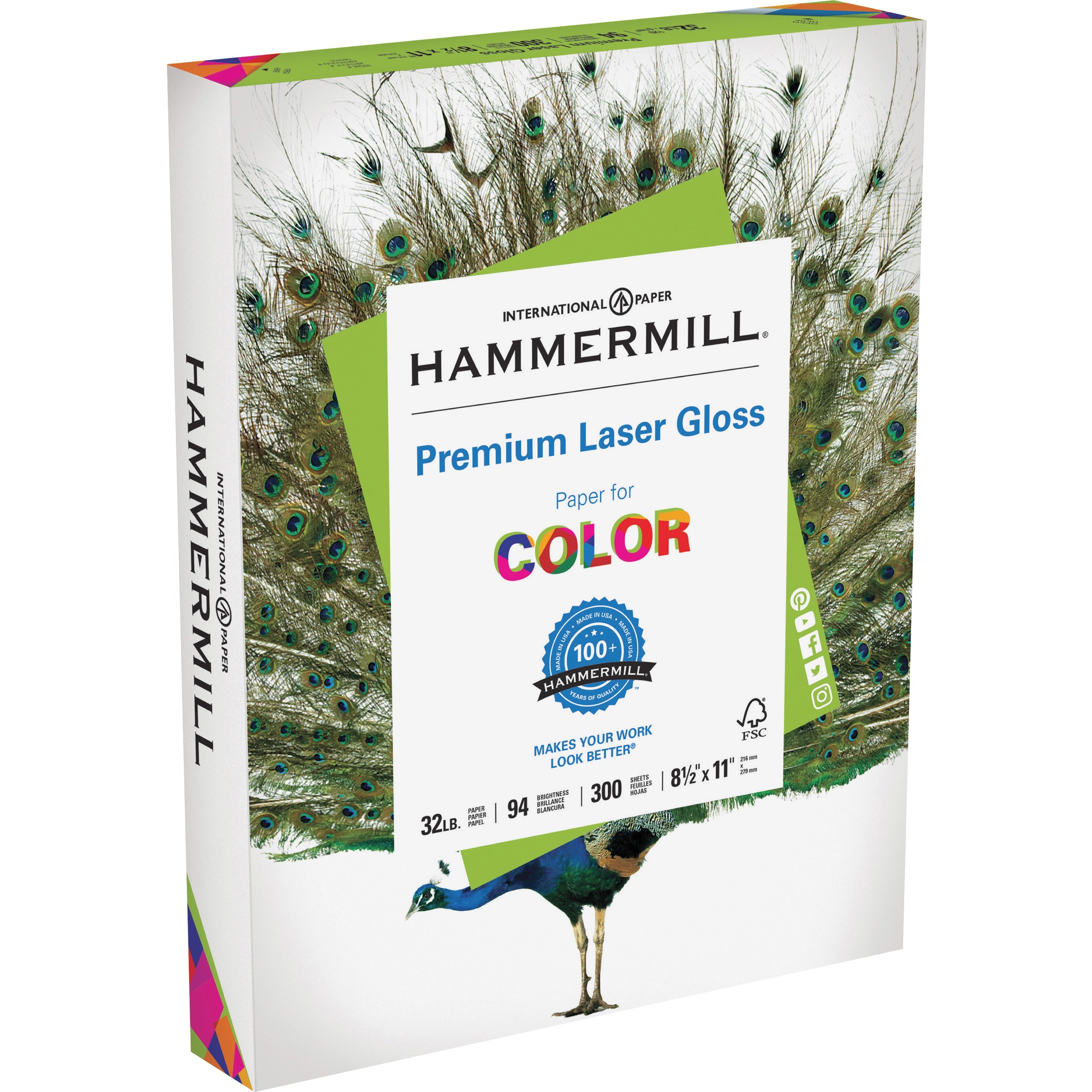 Hammermill Paper for Color 8.5x11 Inkjet, Laser Copy