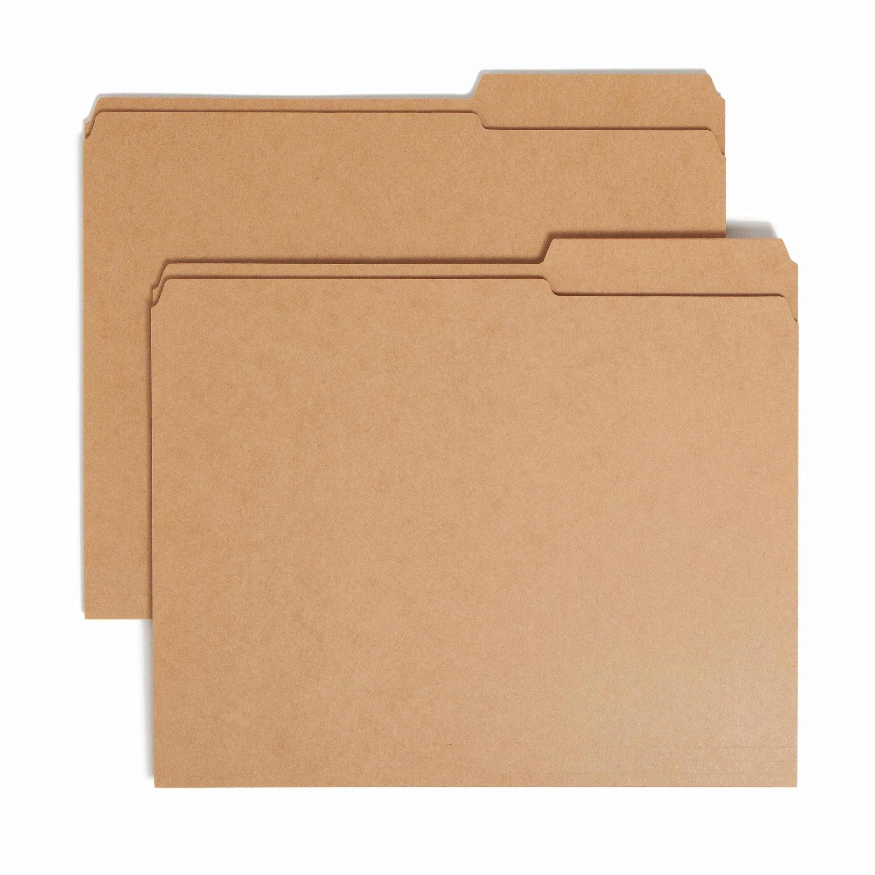 Smead 2/5 Tab Cut Letter Recycled Top Tab File Folder