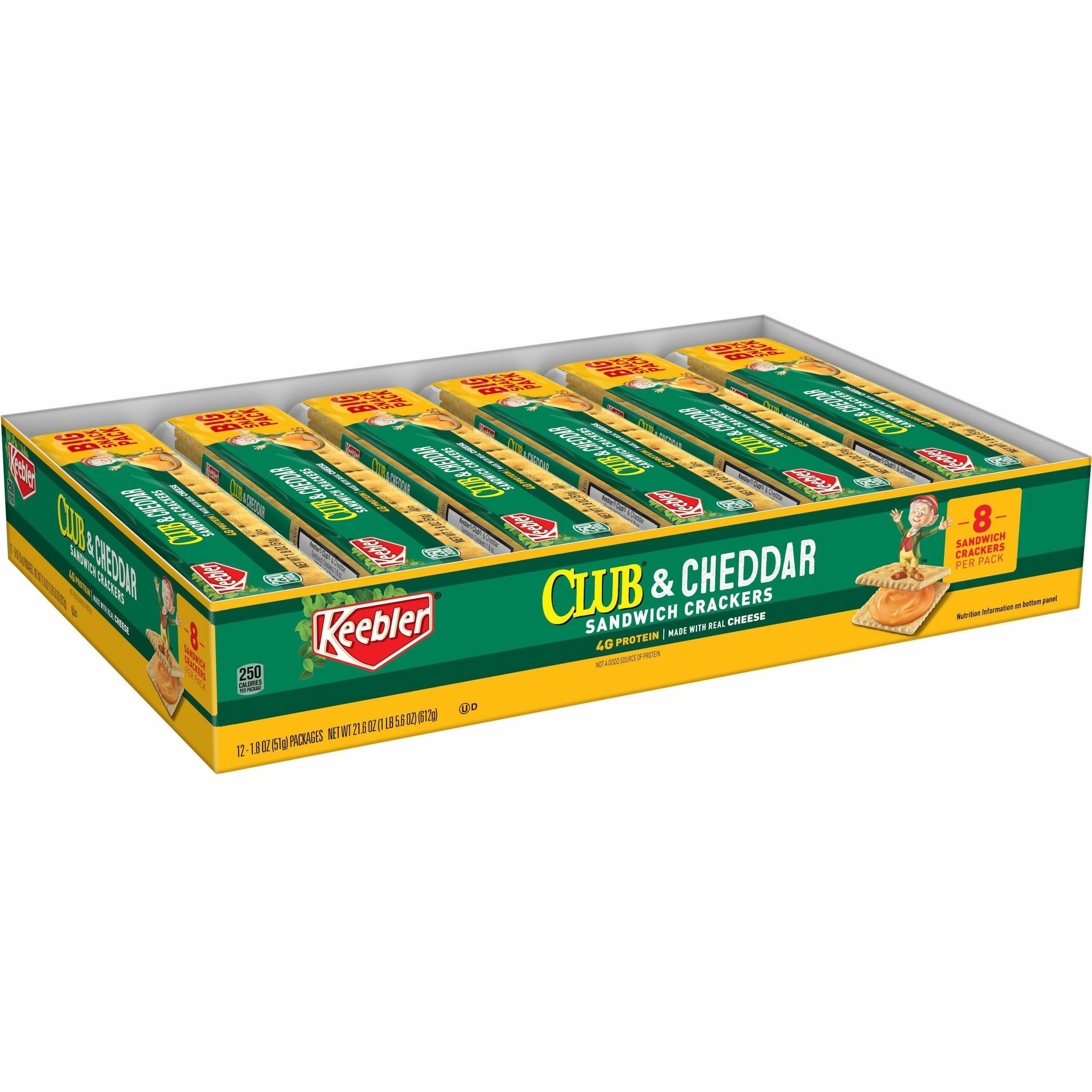 Keebler® Club® Crackers with Cheddar Cheese - Cheese - 12 / Box - R&A  Office Supplies