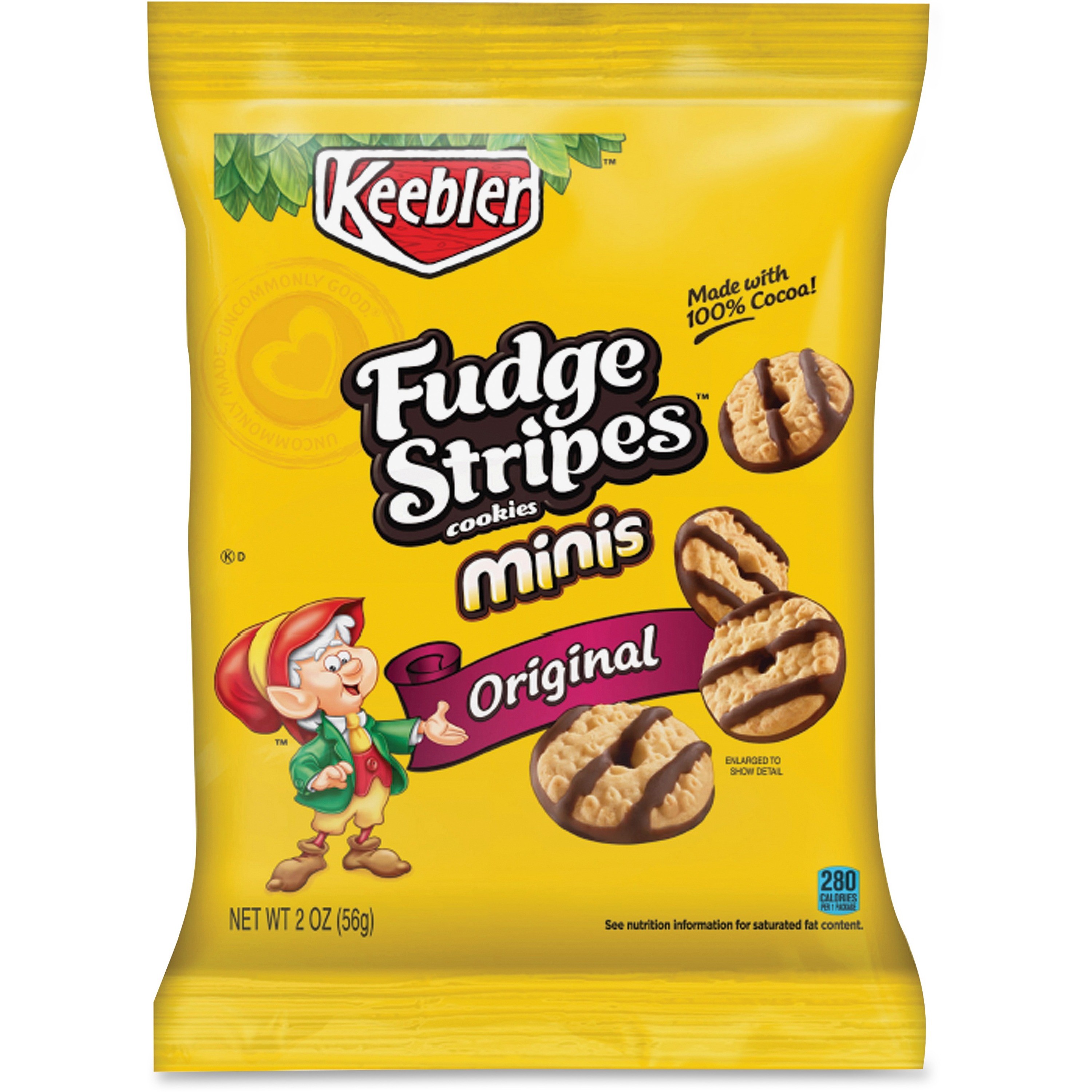 Keebler Fudge Stripes Cookies 2 Oz Box Of 8 Office Depot