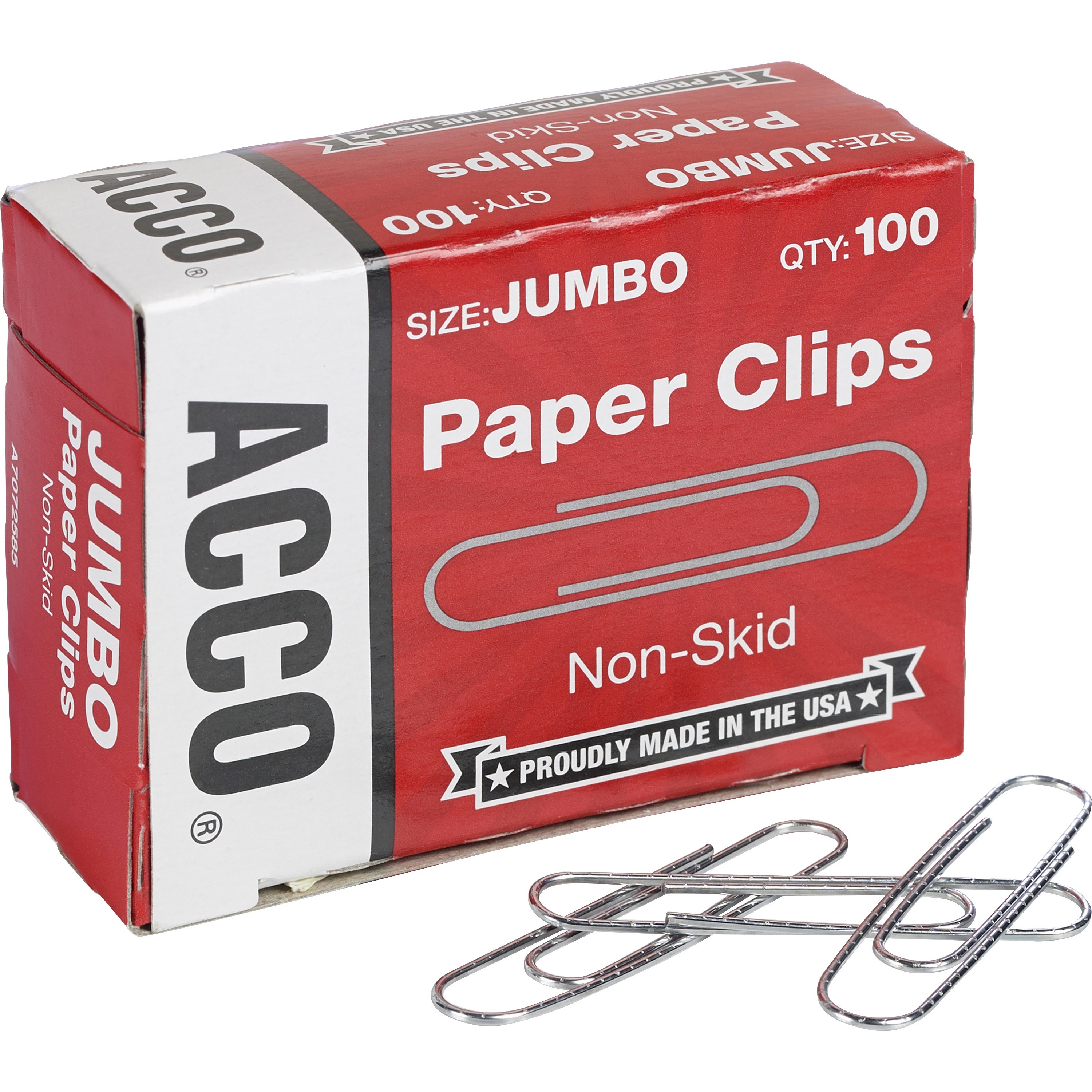 Sold as 2 Package 1 1000/Pack No Smooth Finish Paper Clips Silver 