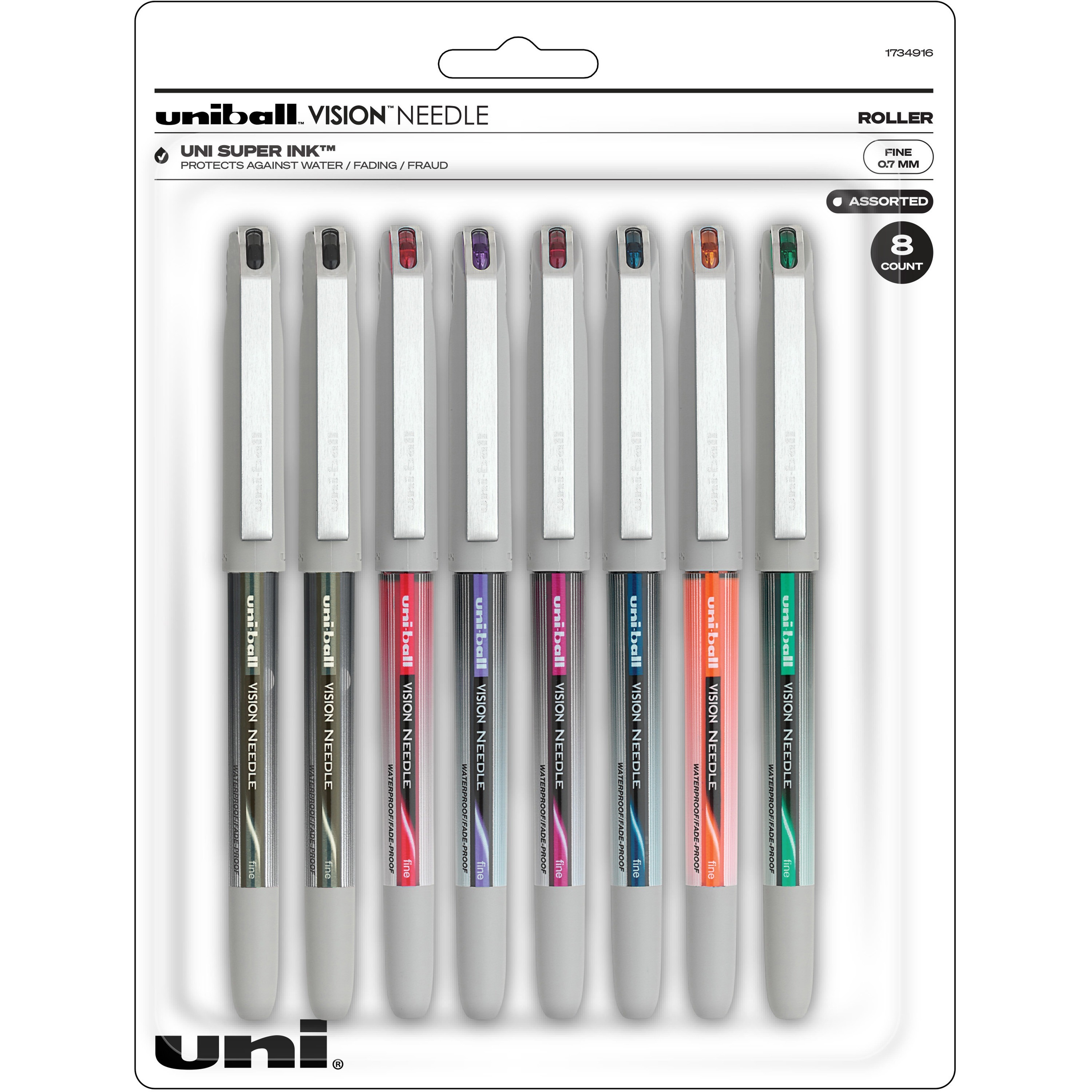 Uni-Ball Jetstream RT Roller Ball Retractable Waterproof Pen Blue Ink Fine