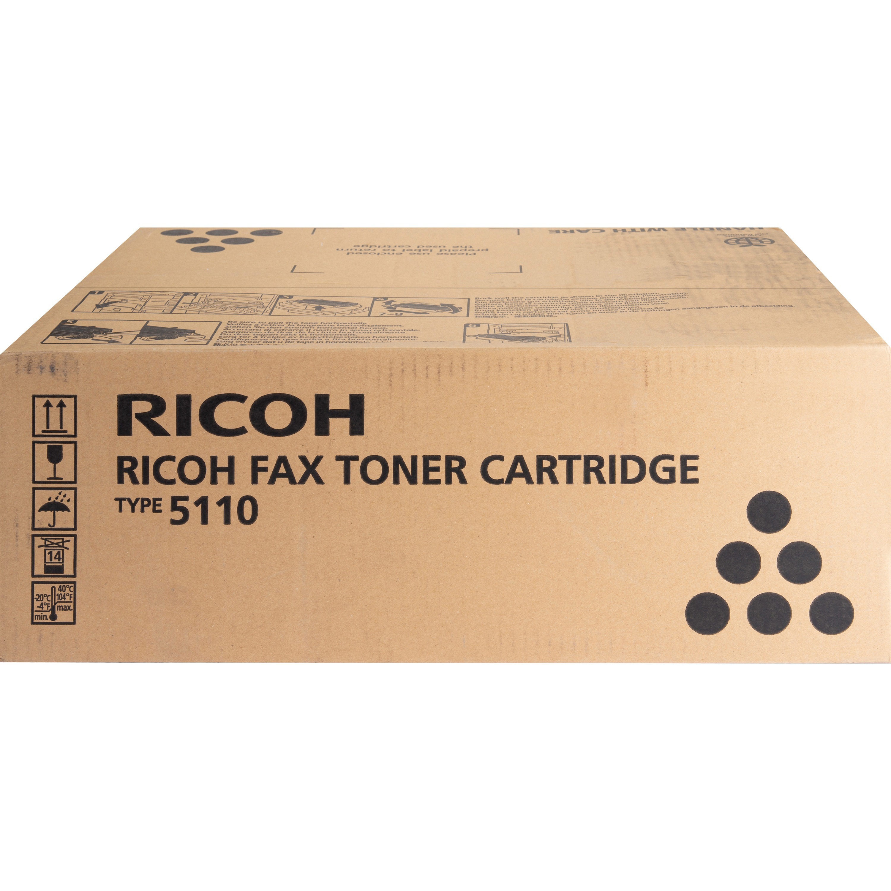Ricoh Original Laser Toner Cartridge - Black - 1 Each