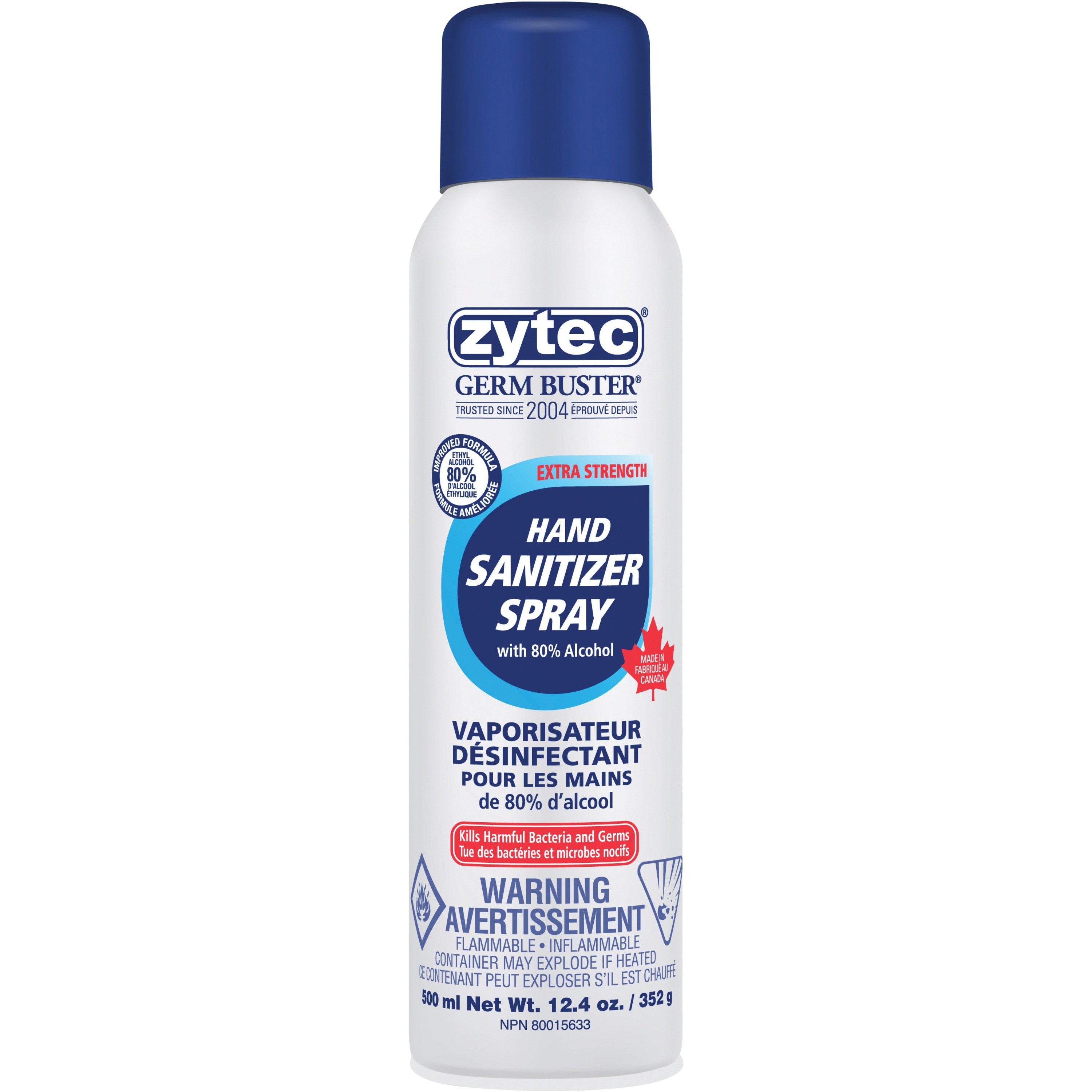 Zytec Germ Buster Extra Strength Sanitizer Spray Madill The Office
