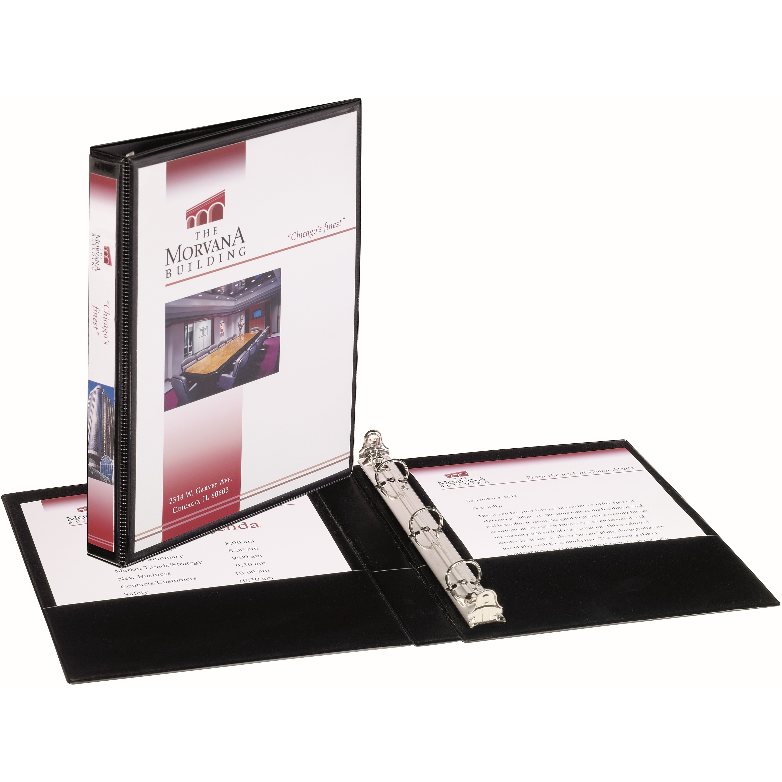 3-Ring Presentation Binder-1/2 inch rings-assorted color-Wholesale