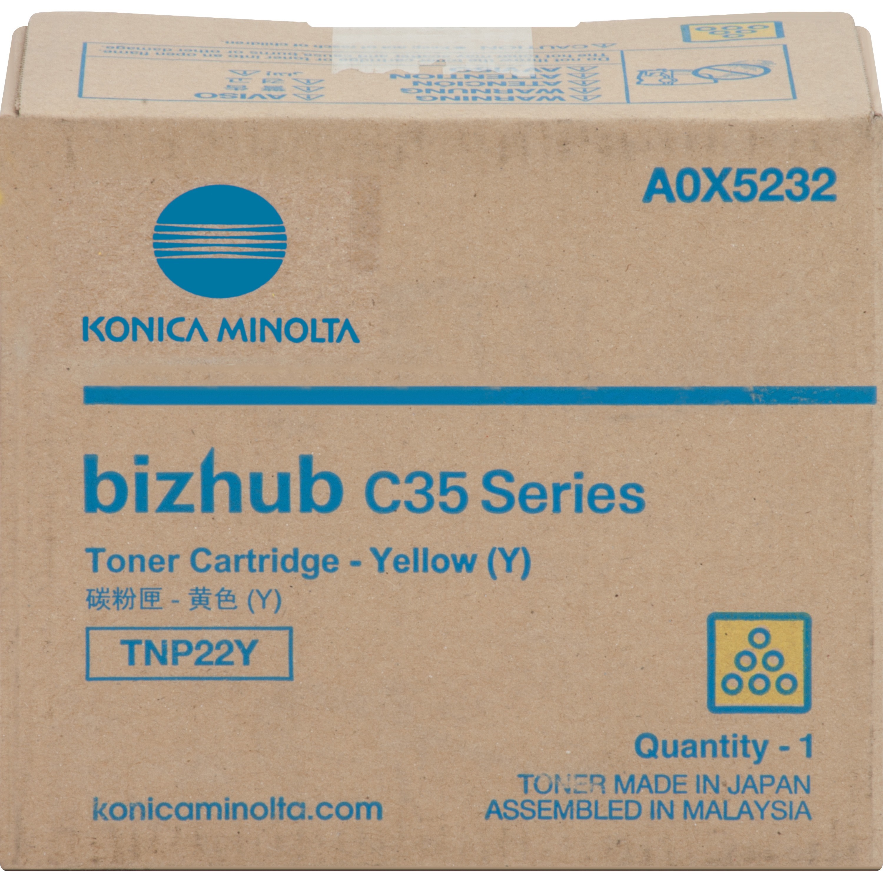 Konica Minolta Original Laser Toner Cartridge - Yellow - 1 Each
