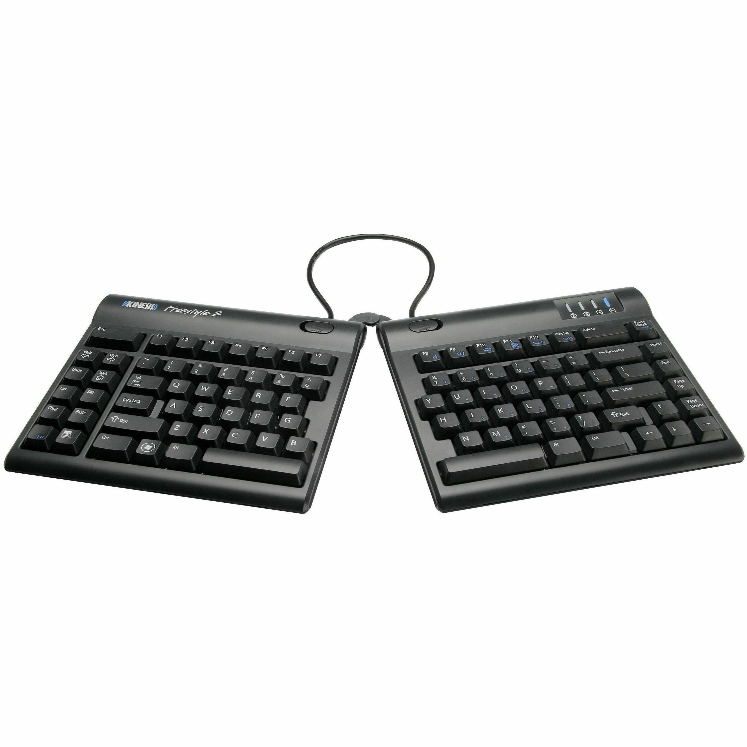 Kinesis Freestyle2 Keyboard for PC - Cable Connectivity - USB