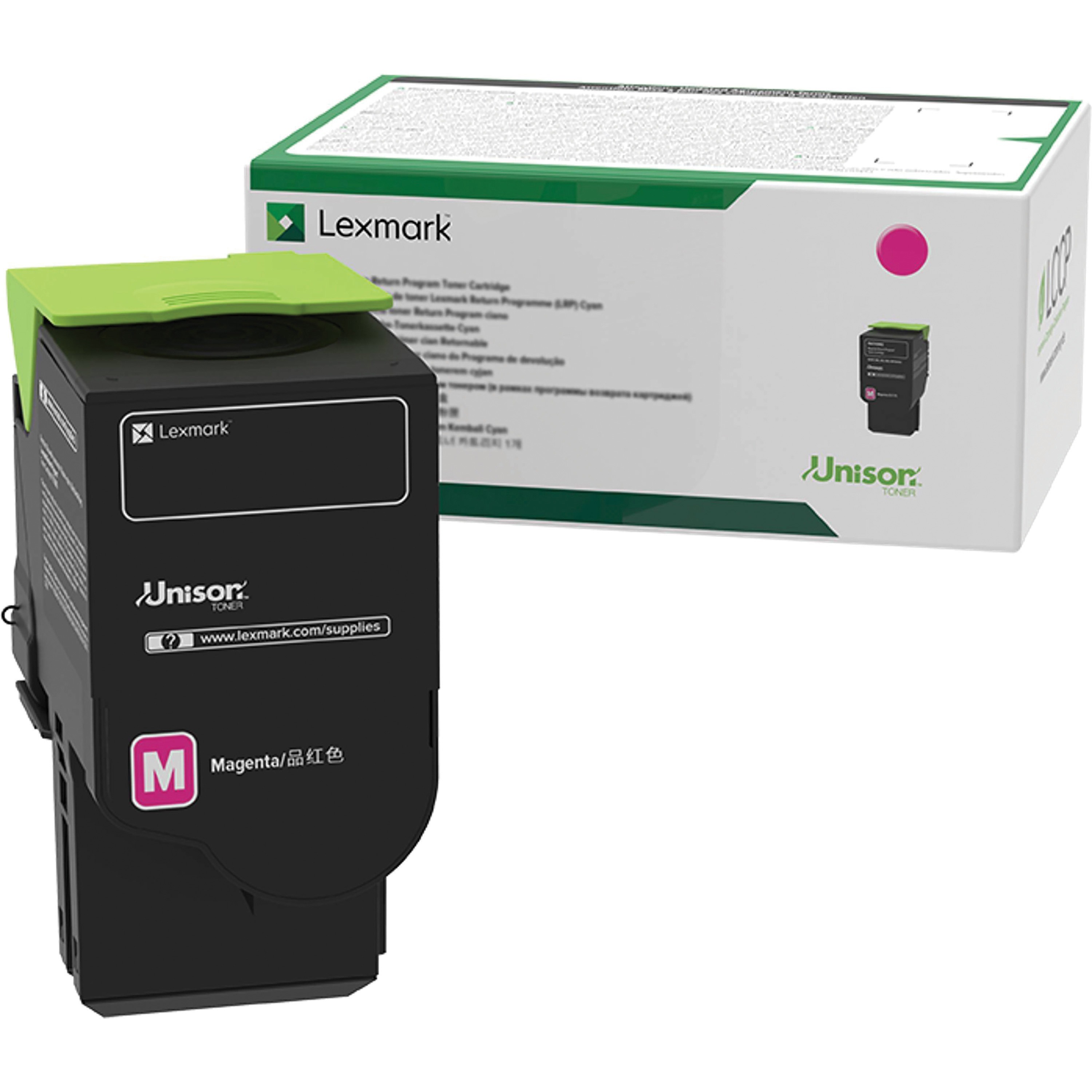Lexmark Unison Original High Yield Laser Toner Cartridge - Magenta - 1 Each