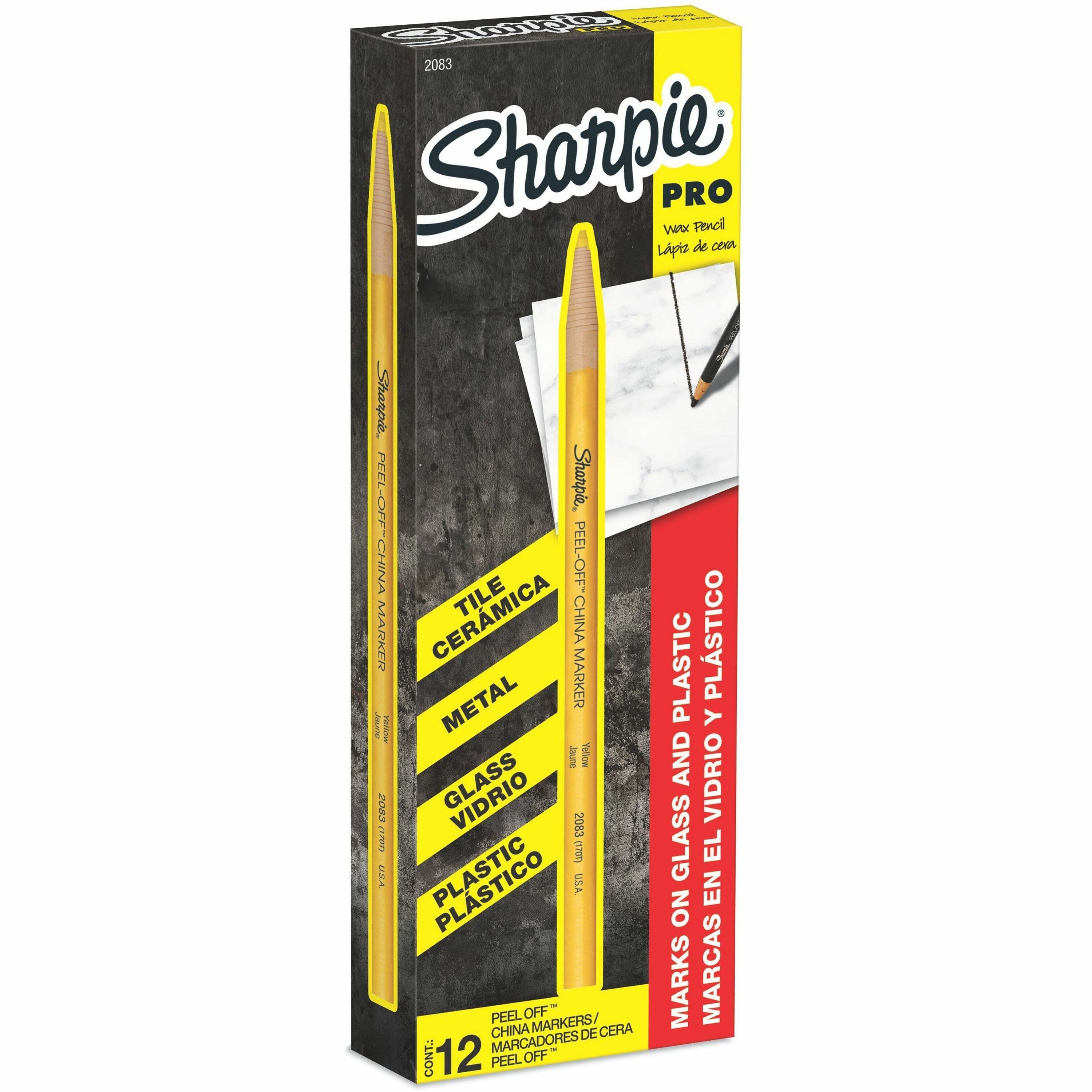 Sharpie Large Barrel Permanent Markers - Chisel Marker Point Style - Black  - 36 / Box