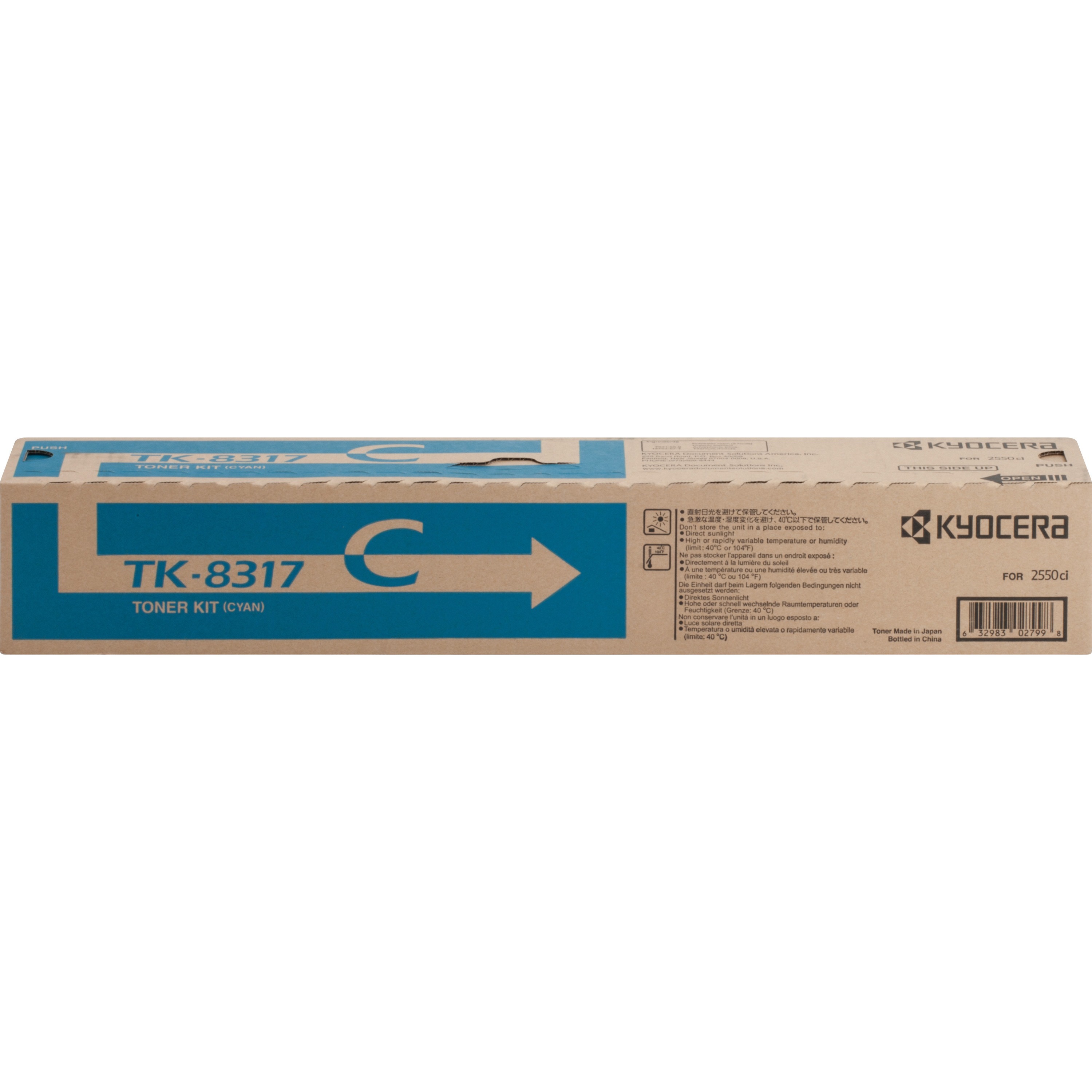 Kyocera Original High Yield Laser Toner Cartridge - Cyan - 1 Each