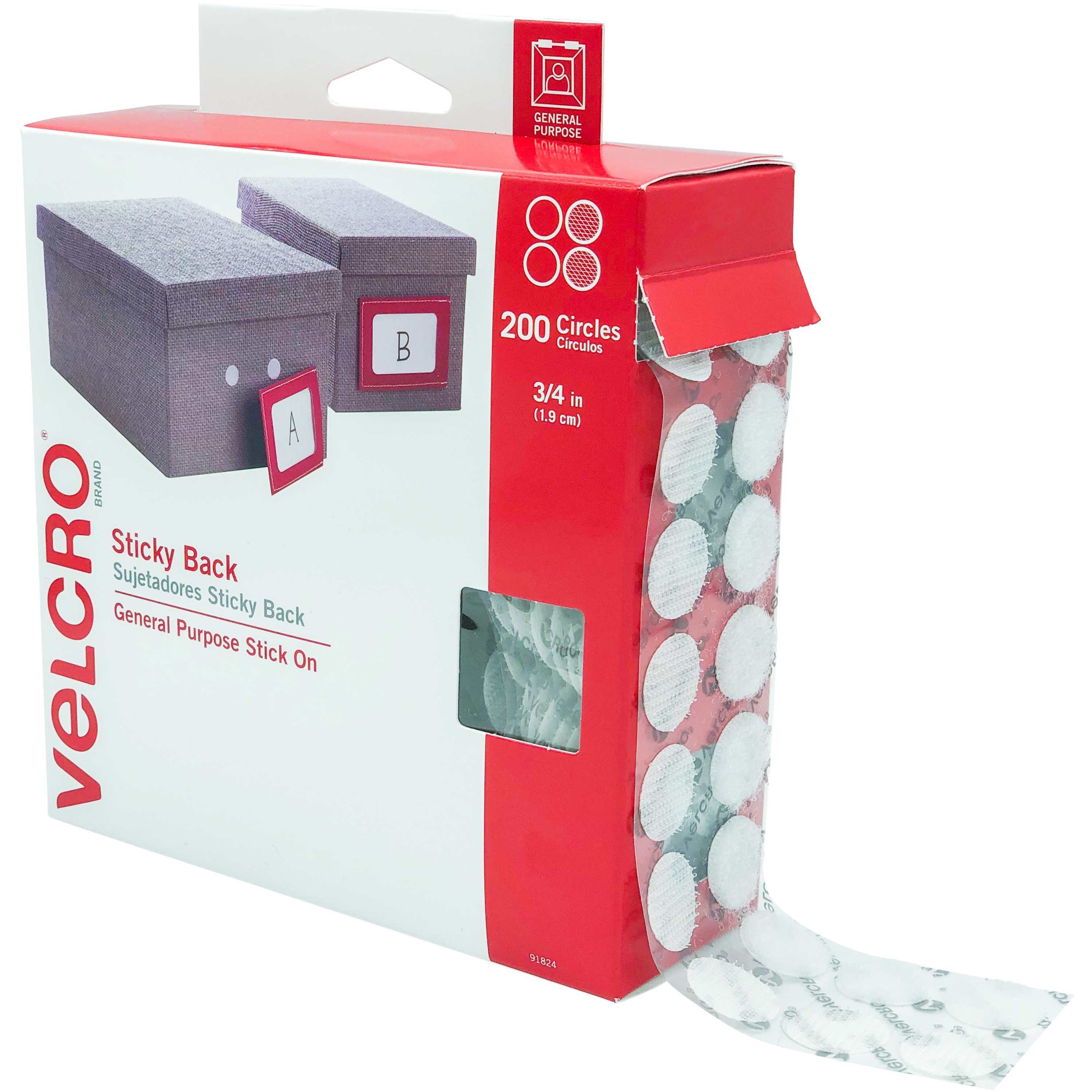 Velcro Sticky Back Fastening Tapes, Hook & Loop Circles