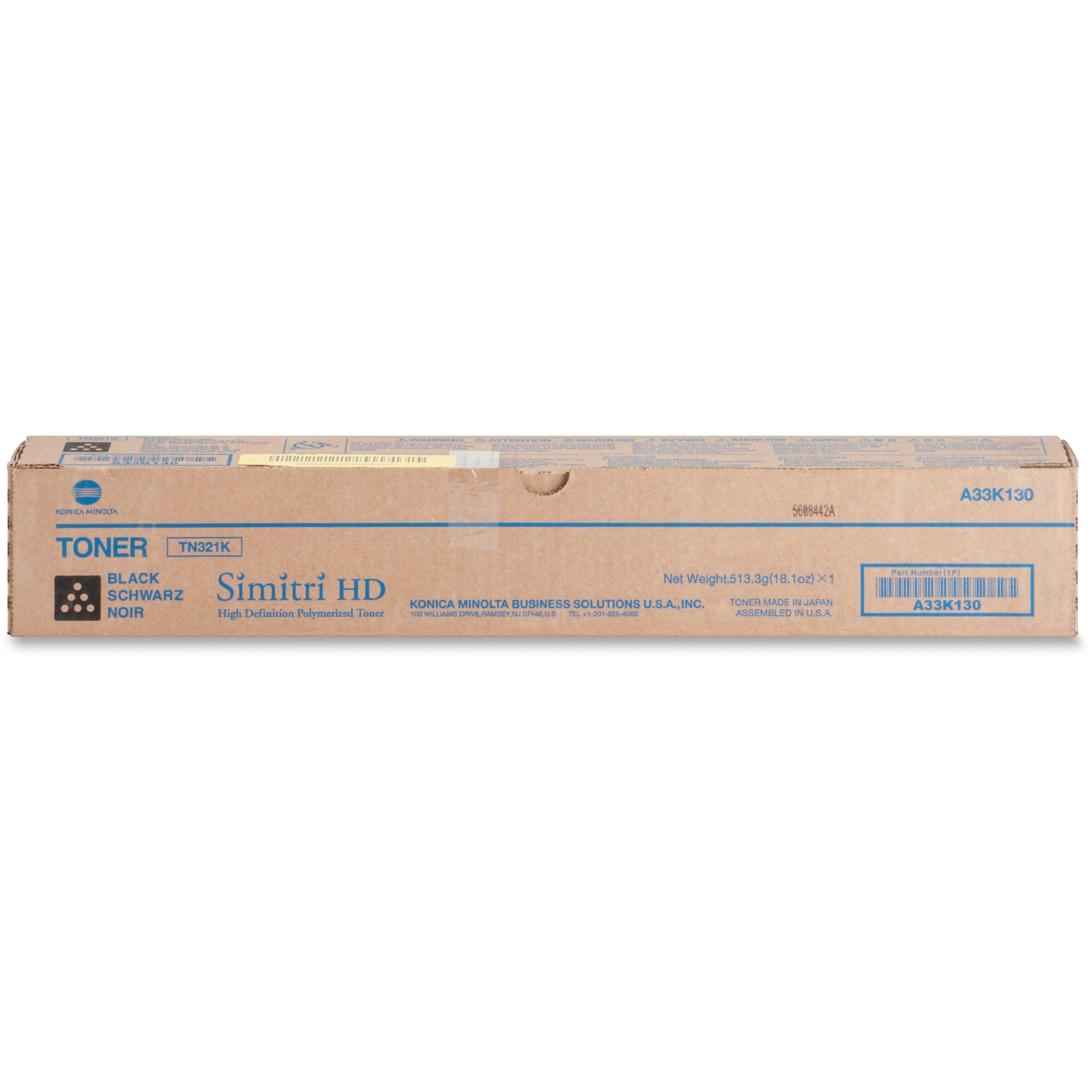 Konica Minolta Original Laser Toner Cartridge - Black - 1 Each