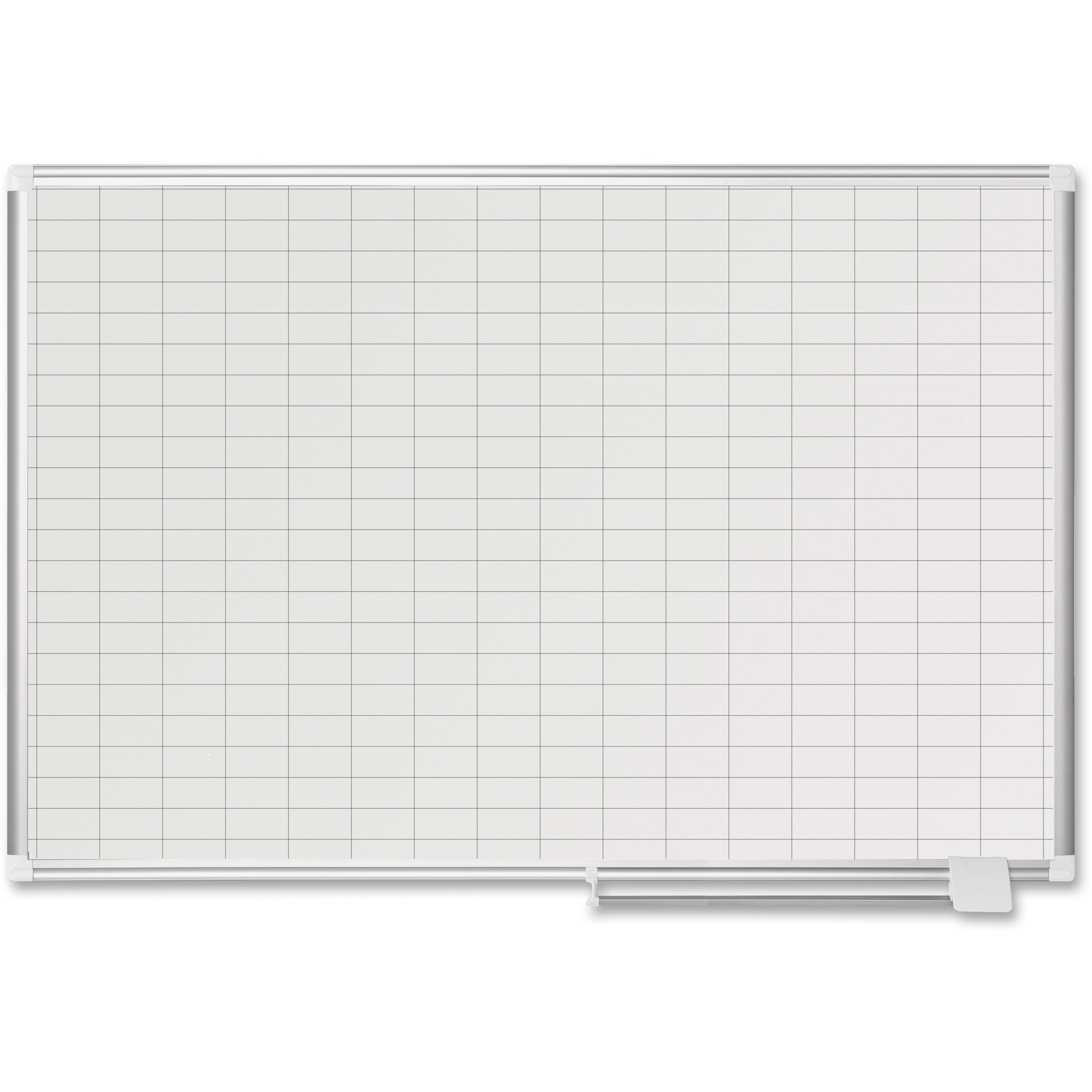 MasterVision 1x2 Grid Line Pure White Plan Board White