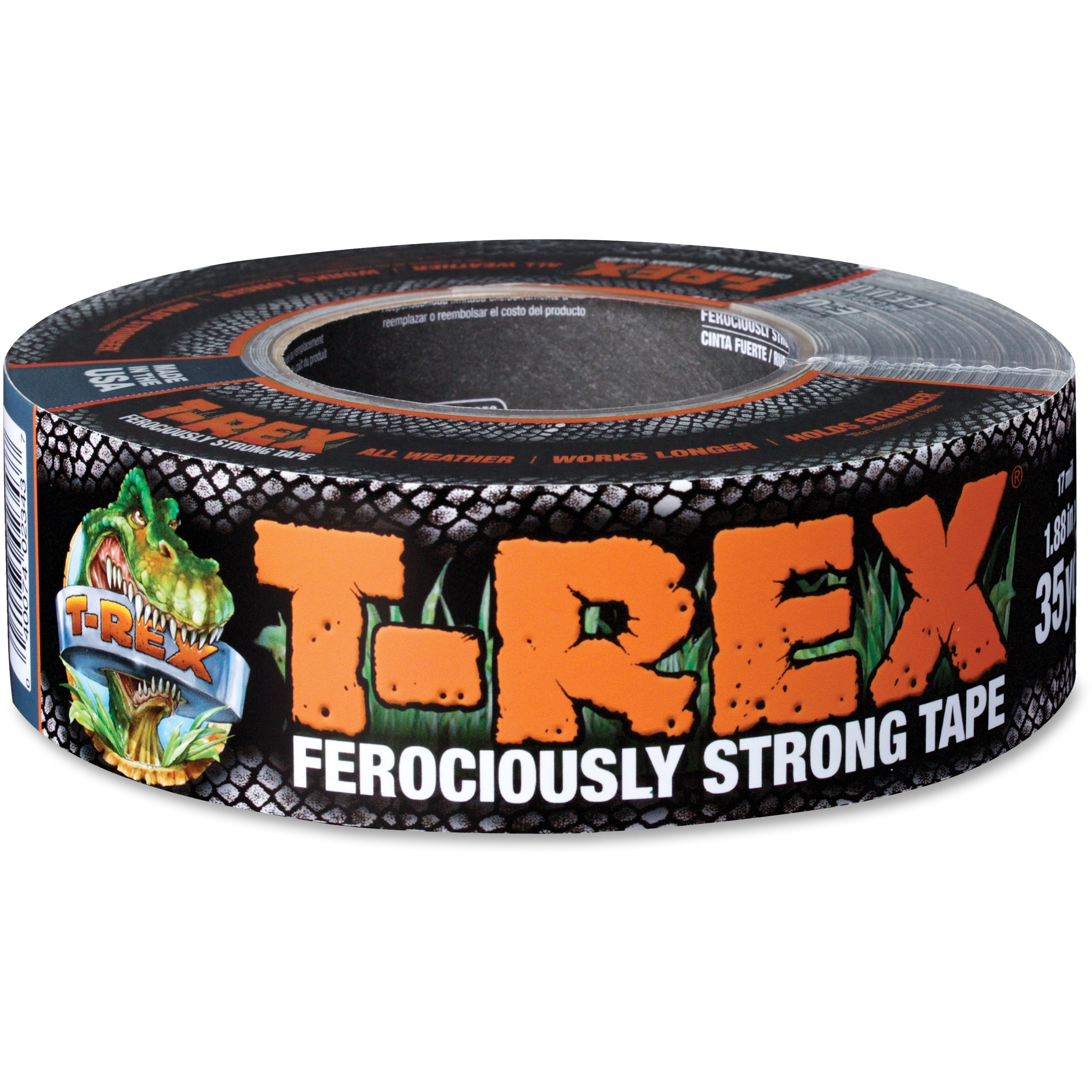 Duck Max Duct Tape, 1.88 x 35 yds, 3 Core, Black