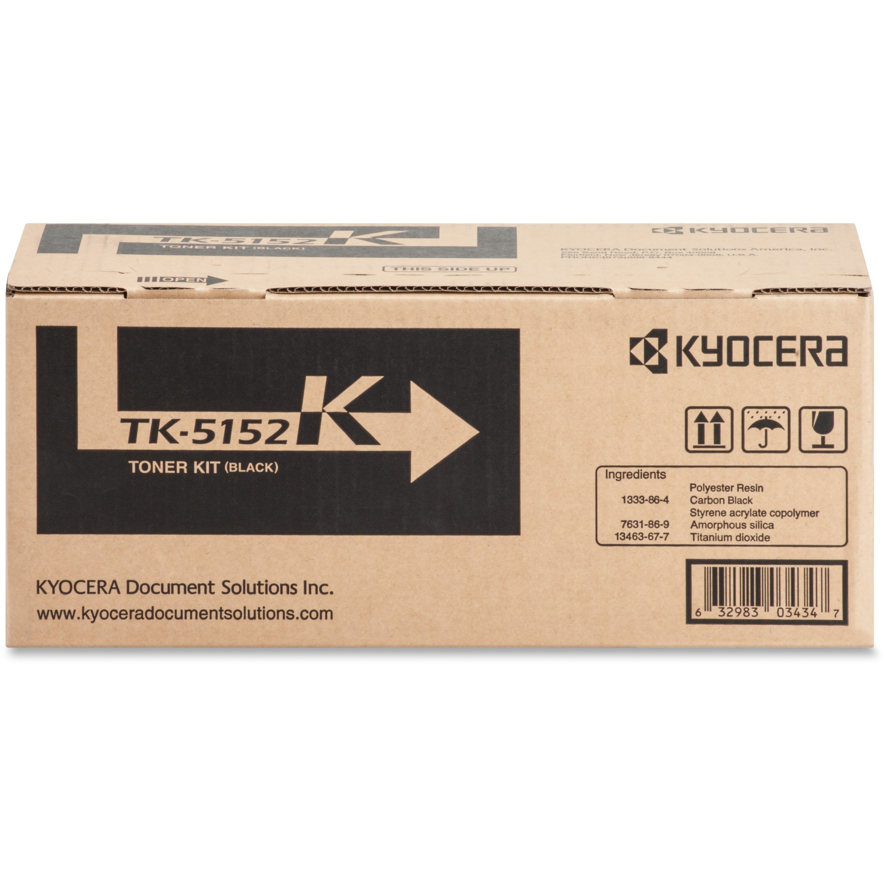 Kyocera TK-5152K Original Laser Toner Cartridge - Black - 1 Each