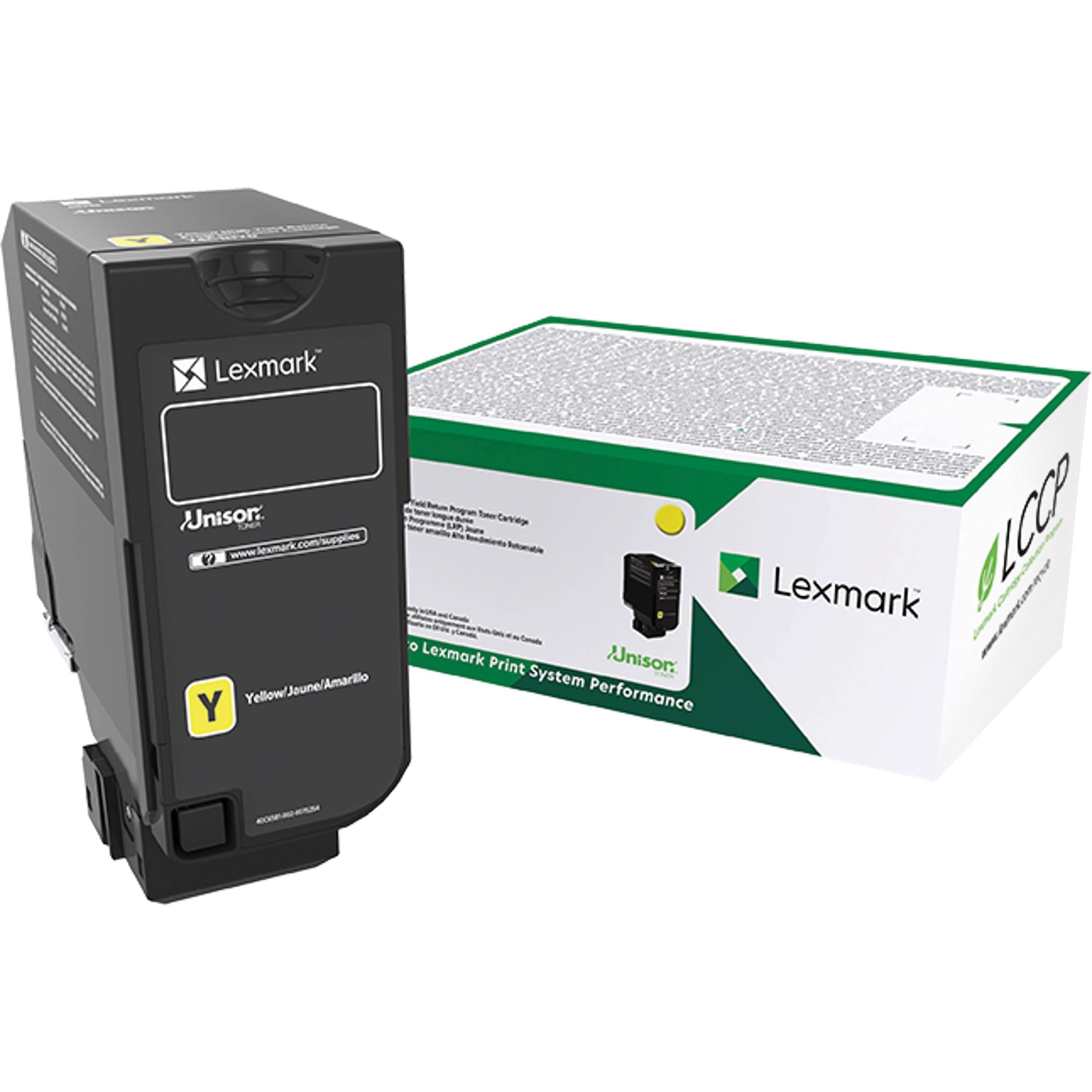 Lexmark Unison Original Standard Yield Laser Toner Cartridge - Yellow - 1 Each