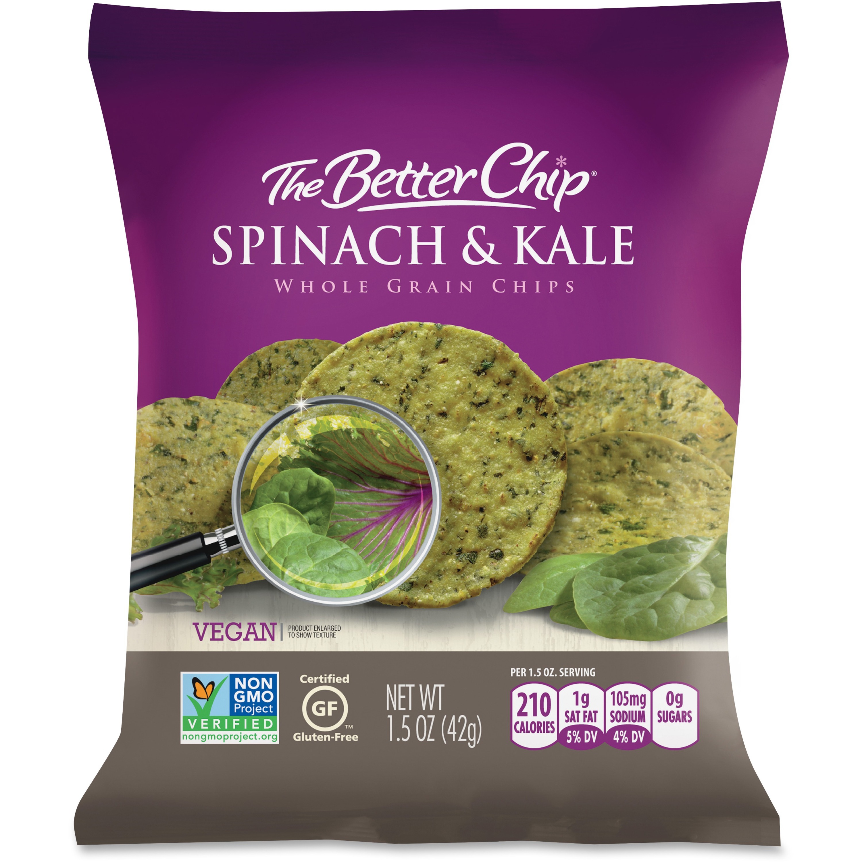 The Better Chip Spinach/Kale Chips Glutenfree Spinach & Kale Bag