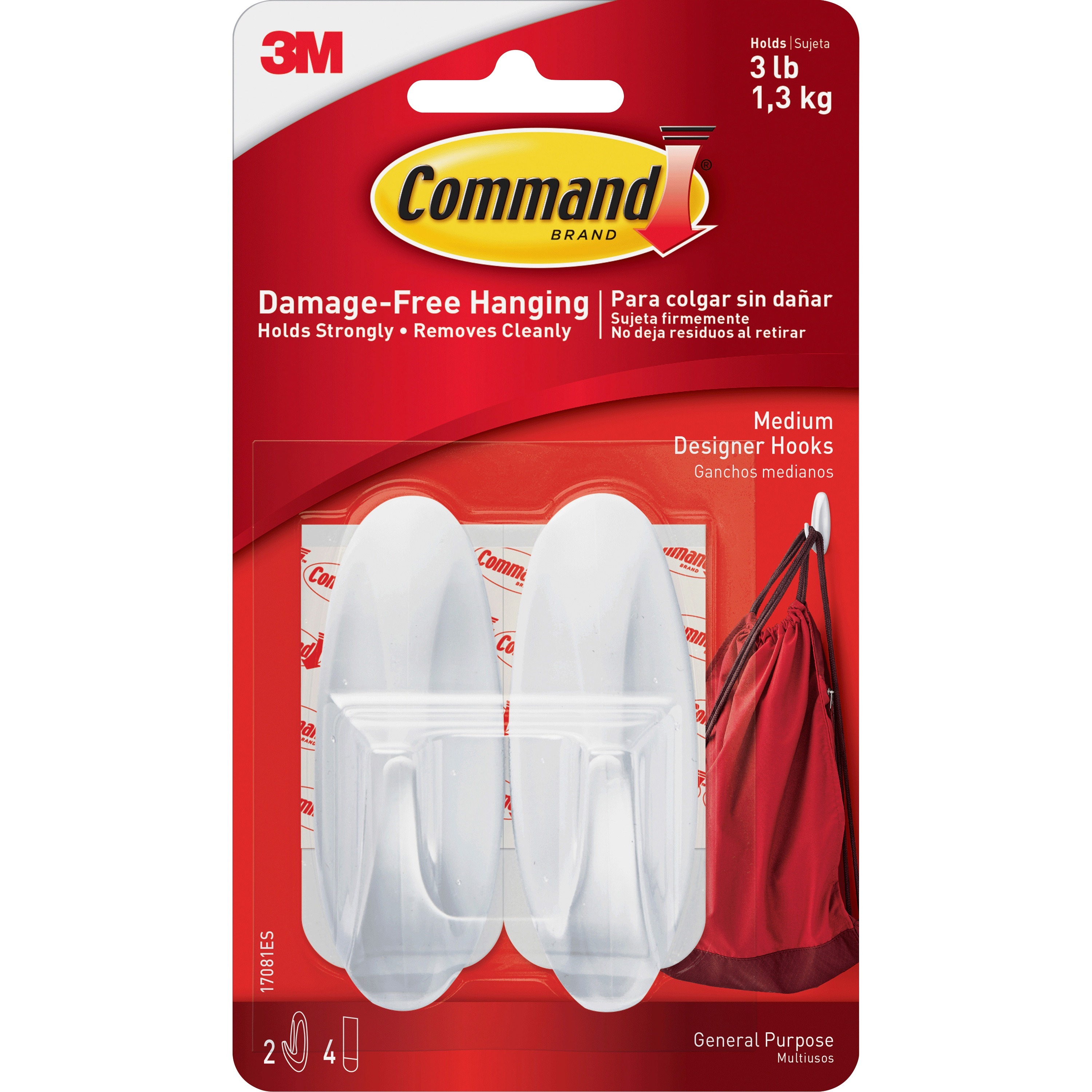 Command Adhesive Medium Designer Hooks