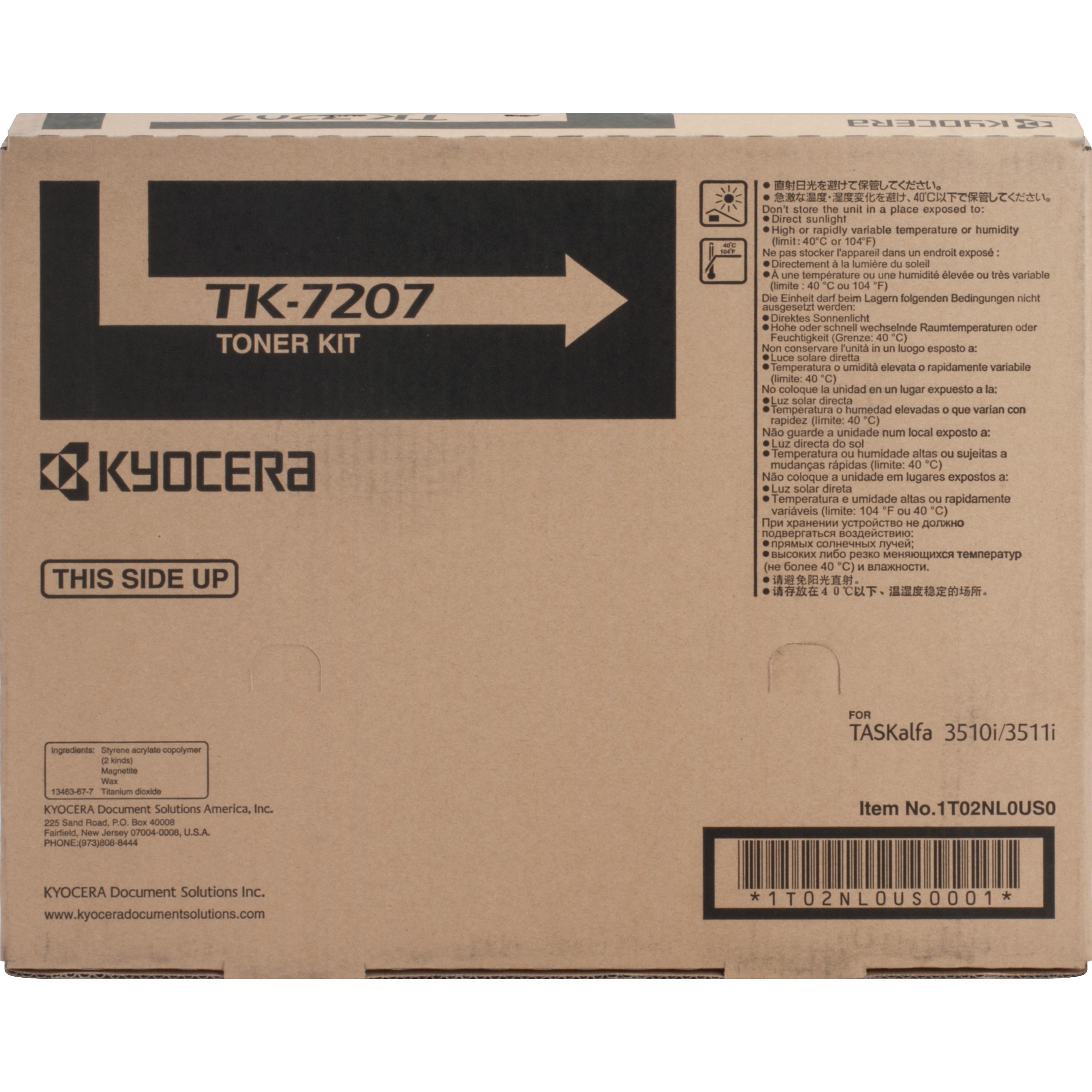 Kyocera Original Laser Toner Cartridge - Black - 1 Each