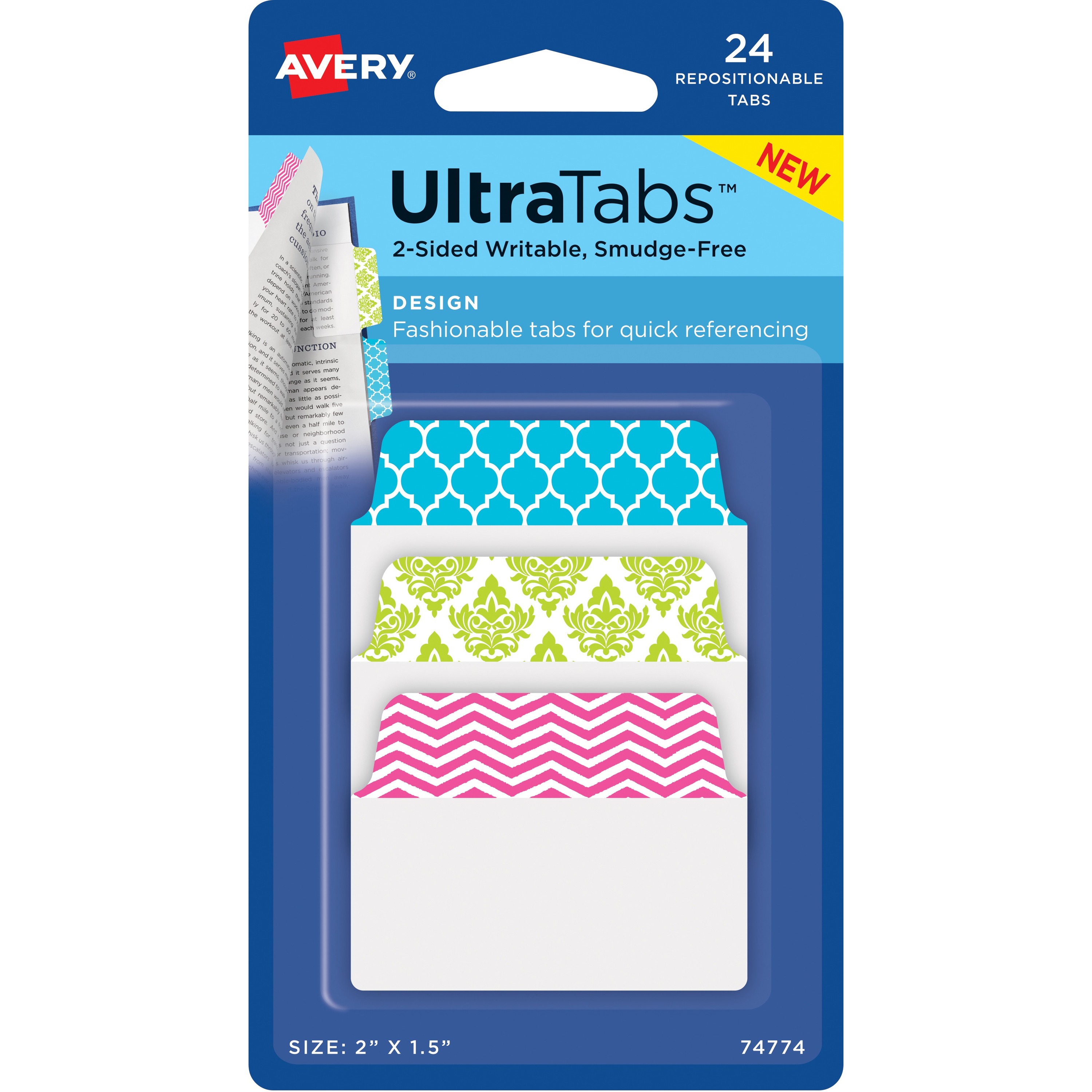 Avery&reg; UltraTabs Color Design 2-sided Multiuse Tabs