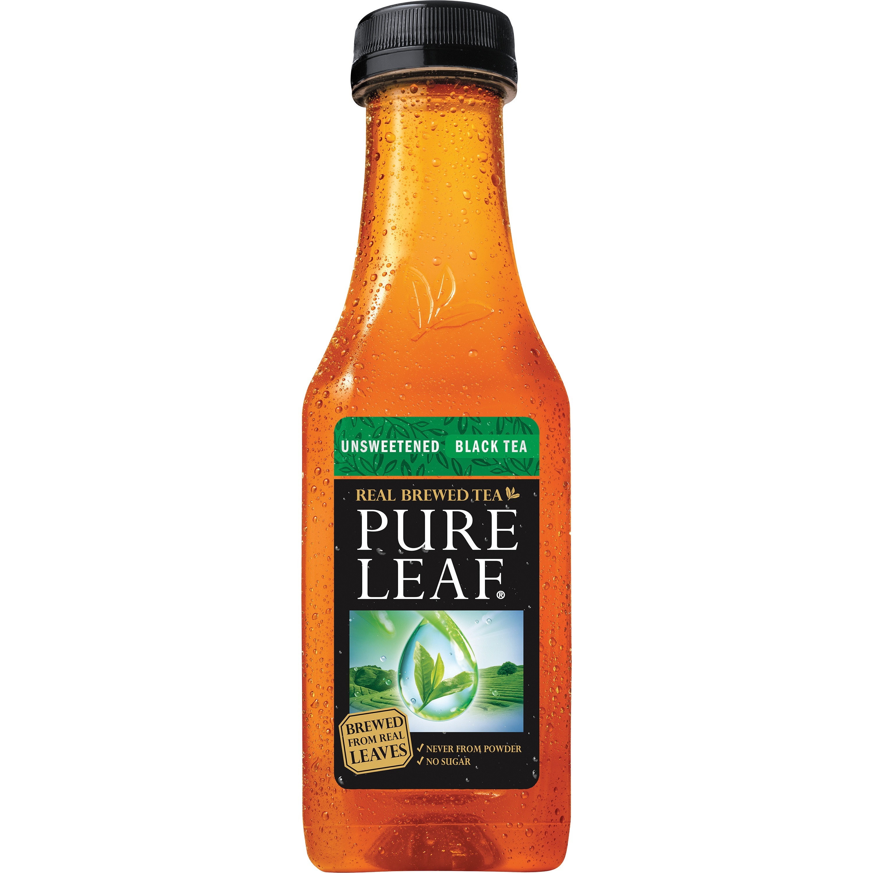 Pure Leaf Real Brewed Unsweetened Black Tea Bottle