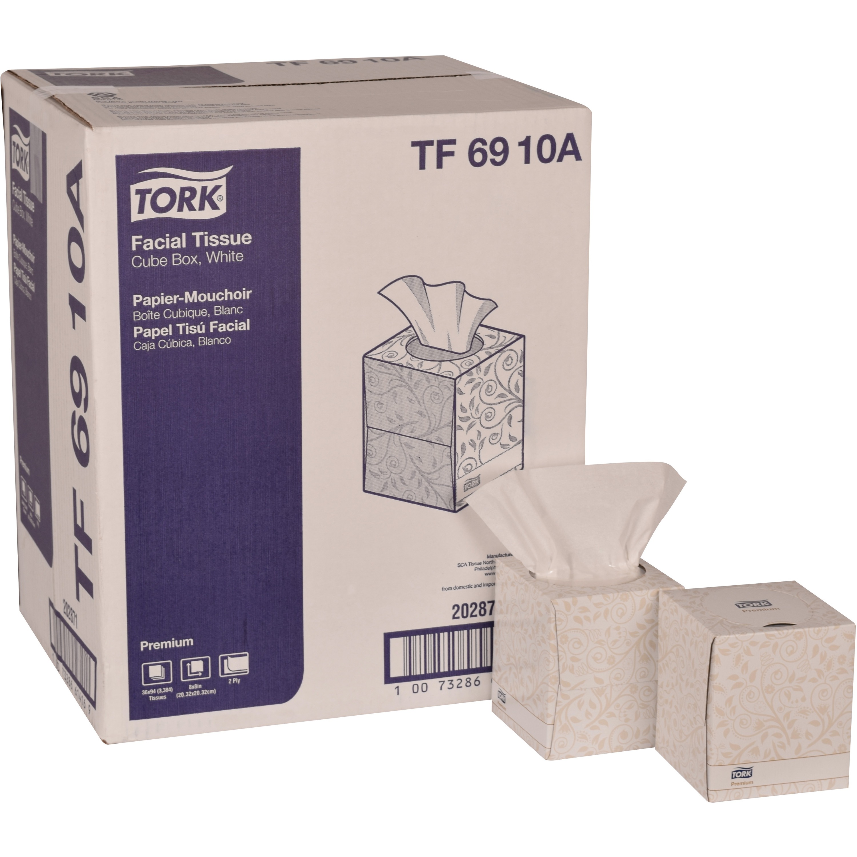 TORK Premium Facial Tissue Cube Box TRKTF6910A