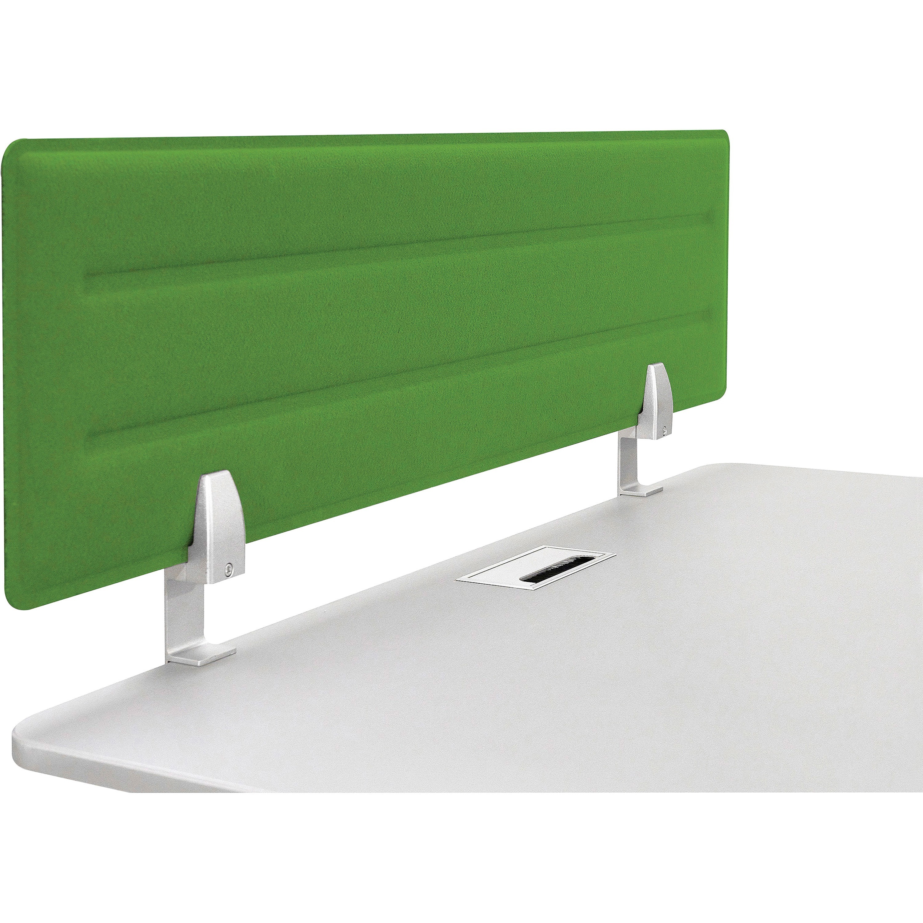 Iceberg Tack-on Felt Privacy Panel - 47" Width x 12" Height - Steel - Green - 1 Each
