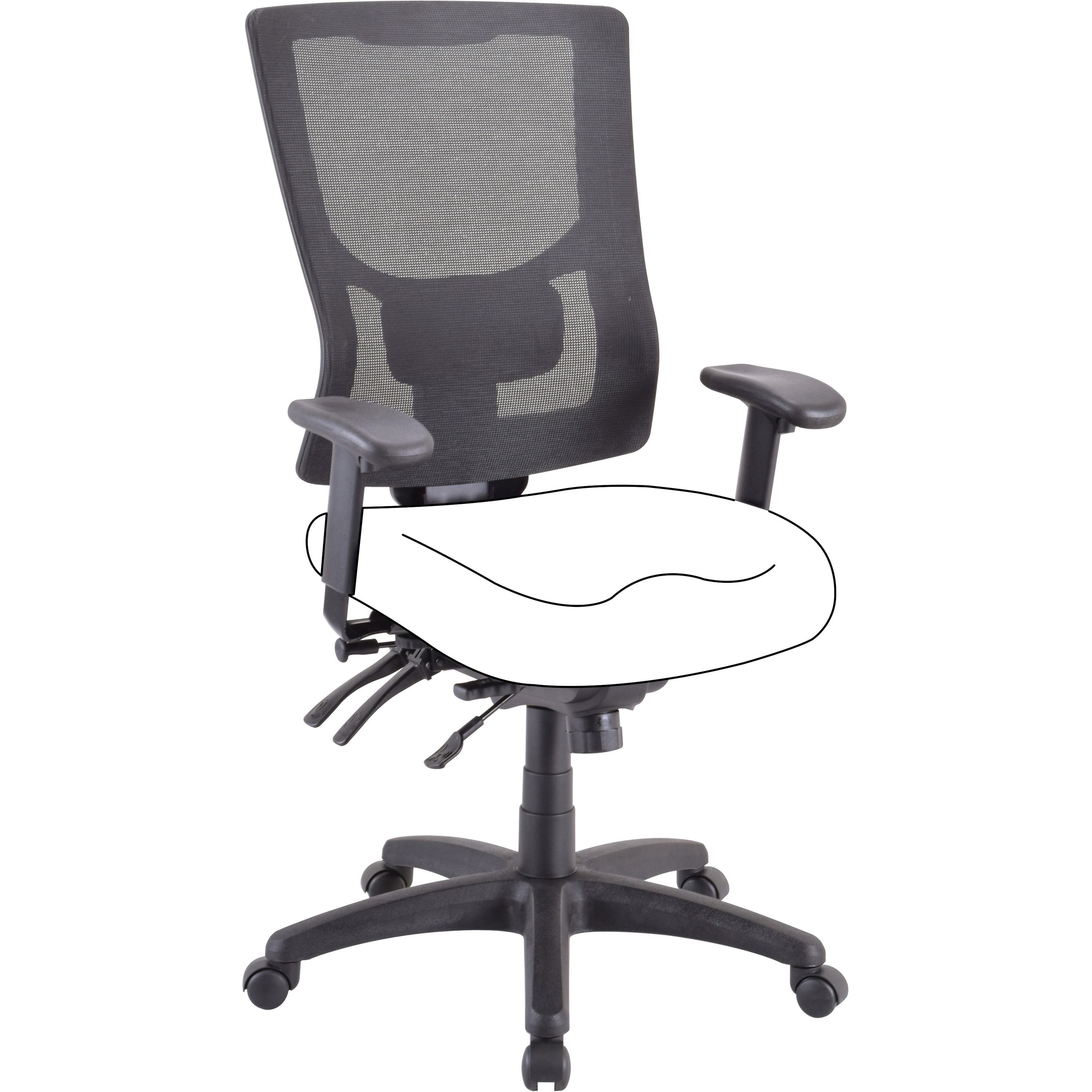 Lorell Padded Fabric Seat Cushion for Conjure Executive LLR62007, LLR 62007  - Office Supply Hut